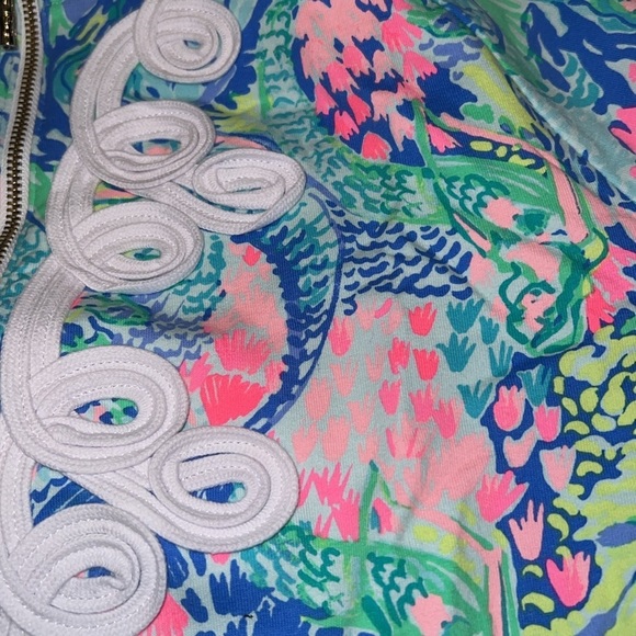 Lilly Pulitzer UPF 50+ Skipper Tunic Popover Mermaid Cove Medium NWT - Picture 3 of 10